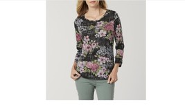 floral knit top, size XL - £10.23 GBP