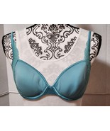 Victorias Secret Demi Bra RN54867 Green Underwire Lace Size 34C EUC - £9.73 GBP