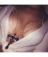 Rhinestone Halter Crystal Body Chain Bra Chain Body Jewelry Bra chain Fo... - $15.60