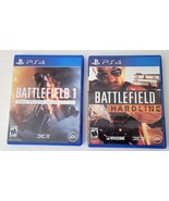 Lot of 2 Battlefield Playstation 4 Games - Bundle Battlefield 1 &amp; Hardline - £10.97 GBP