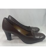 Women’s Antonio Melani Shoes Size 8M Brown Leather Dress Shoes - $263.57 MXN