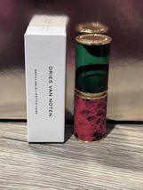 Dries Van Noten Refillable Lipstick Case In Malachite Snake BNIB - $29.69