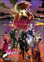 JoJo&#39;s Bizarre Adventure Anime Stardust Crusaders Poster Refrigerator Magnet NEW - £3.18 GBP