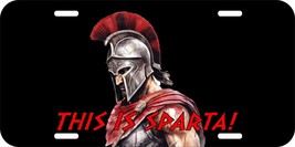 This Is Sparta Spartan Greek Soldier Car Truck Metal Aluminum License Plate 06 - £10.05 GBP+