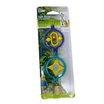 PENN PLAX TWIN RINGS w/TURNING BEADS for Small Birds Bird Toy - £3.13 GBP