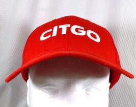 Citgo Red Adjustable Baseball Cap With Embroidered Logo For Adults - $9.50
