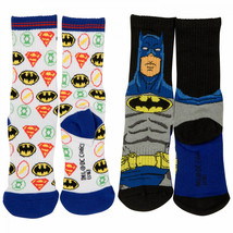 Batman and DC Heroes 2-Pair Pack of Athletic Kids Socks Multi-Color - $14.98