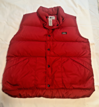 LL Bean Winter Goose Down Puffer Vest Children&#39;s Youth Large 14-16 Red - $454.82 MXN