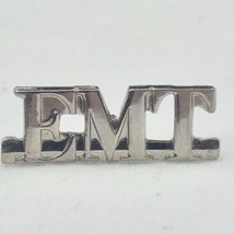EMT Pin Silver Tone First Responders Emergency Medical Technician - $10.00