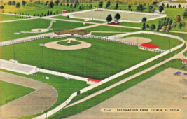 Ocala Florida ~ Ricreazione Park-Baseball-Softball Field-Football Stadio ~ - £7.92 GBP