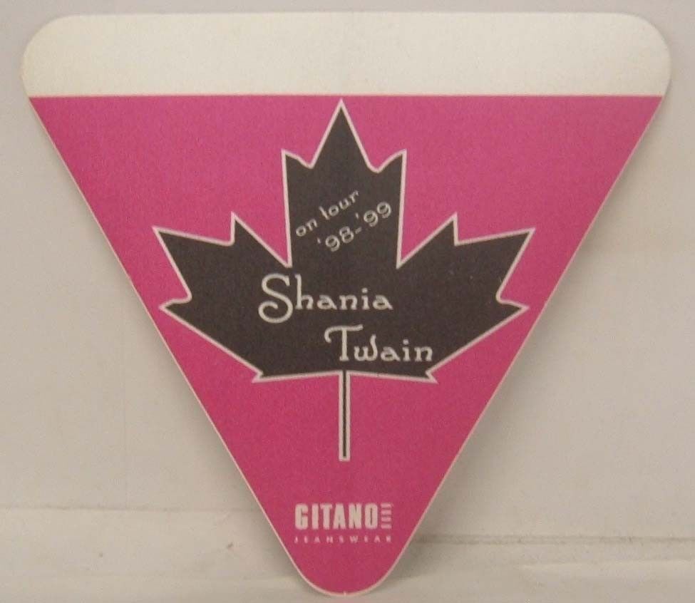 SHANIA TWAIN - VINTAGE ORIGINAL 1998 - 1999 CONCERT TOUR CLOTH BACKSTAGE... - $10.00