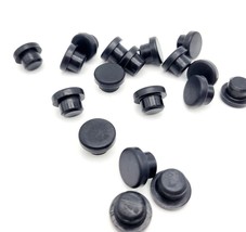 3/8&quot; Rubber Drill Hole Plugs Push In Compression Stem 9/16&quot; Top OD Bumpers Feet - £7.91 GBP+