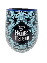 Disney The Haunted Mansion Stemless Wine Glass 22 oz Cup Halloween Wallp... - $17.94 CAD