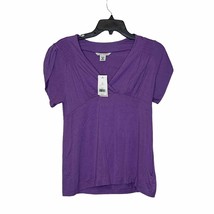 Banana Republic Top Size MP Petite Purple Stretch Violet Womens Blouse T-Shirt - £21.33 GBP