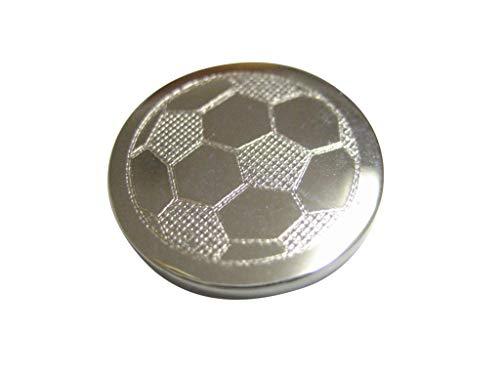 Primary image for Kiola Designs Silver Toned Etched Round Soccer Ball Pendant Magnet