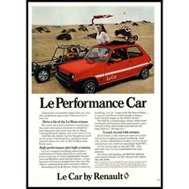 1978 Renault Le Performance Car Vintage Print Ad Desert Dune Buggy Race Wall Art - £8.36 GBP