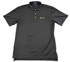 Peter Millar Summer Comfort Solid Black Polo Shirt Jet 1 Emblem Size M *... - $12.06