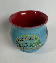 Rudesheimer Weihnachtsmarkt Christmas Coffee Mug Light Blue Red Interior 2014 - £17.04 GBP