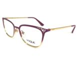 Vogue Eyeglasses Frames VO 4103 5086 Purple Gold Cat Eye 50-17-135 - $60.59