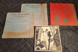 Vintage Fraternity Ephemera Sigma Delta Kappa Alpha Pi Theta - £5.40 GBP