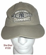 NY Yankees Hat World Series Champs Beige Baseball Hat Cap VTG 1999 - £15.76 GBP