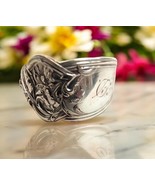 1908 Antique Sterling Silver Fleur de Lis Spoon Ring - $90.00