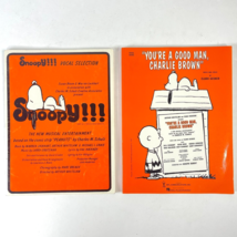 Snoopy You&#39;re A Good Man Charlie Brown 2 Song Book Sheet Music Bundle Vocal - £38.18 GBP
