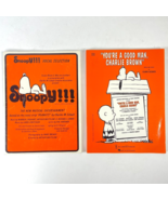 Snoopy You&#39;re A Good Man Charlie Brown 2 Song Book Sheet Music Bundle Vocal - £37.96 GBP