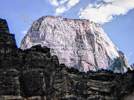1970 Zion National Park Great White Throne Utah Kodachrome 35mm Slide - £4.31 GBP