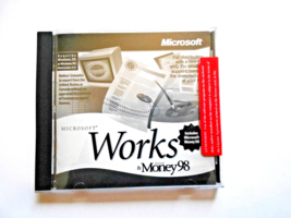 Microsoft Works Version 4.5 &amp; Money 98 CD Rom Disc for Windows - $9.89