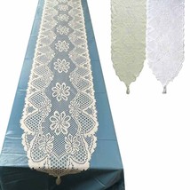 Lace Table Runner 13 X 72 Embroidered Wedding Party Bridal Shower Decora... - £14.06 GBP