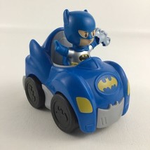 Fisher Price Little People DC Super Friends Batman Action Figure Batmobile Car - £13.45 GBP