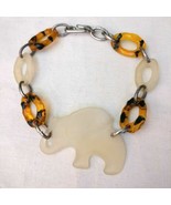 Vintage Chunky Elephant Tortoise Chain Link Choker Necklace Statement Pe... - £14.02 GBP