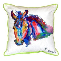 Betsy Drake Nellie Horse Extra Large 20 X 24 Indoor Outdoor Pillow - £55.38 GBP