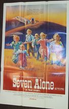 SEVEN ALONE vintage smaller one-sheet movie poster (1974) - $14.84