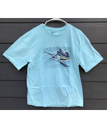 Joe Marlin Unwind Men&#39;s XL Aqua Swordfish Sportfishing Short Sleeve T-Shirt - £15.09 GBP