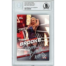 Dana Brooke WWE Auto 2018 Topps Wrestling On-Card Autograph Beckett BGS Slab NXT - £77.08 GBP