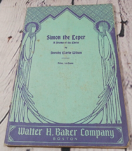 Simon the Leper by Dorothy Clarke Wilson 1934 Vintage Book Booklet Play ... - $12.60