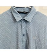 Travis Mathew Light Blue Camisa Polo SS 1MT422 with White Dots Size XXL - €26,52 EUR