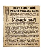 1915 W.F. Young Absorbine Jr Antiseptic Liniment Advertisement Medical V... - €8,59 EUR