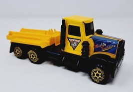 Torco Semi Truck Mighty Builders VTG Toy Yellow Pressed Steel + Plastic ... - $7.23