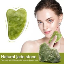 Gua Sha Board Facial Massage Chinese Medicine Natural Jade Stone Scraping Tool - £11.85 GBP