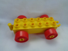 LEGO Duplo Train Base Yellow / Red Wheels Parts Replacement  - £1.53 GBP