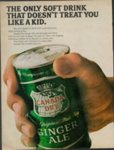 1966 Canada Dry Ginger Ale Vintage Print Ad Doesn&#39;t Treat You Like A Kid... - $24.11