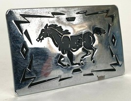 Vintage Chambers Belt Co Running Horse Belt Buckle Western Equestrian St... - £14.70 GBP