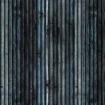 Dundee Deco PJ2209 Charcoal, Blue, Beige Faux Wood 3D Wall Panel, Peel a... - £10.09 GBP+