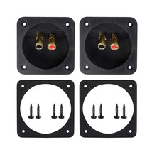 Double Binding Round Gold Plate Speaker Terminal Jacks Set - $27.71