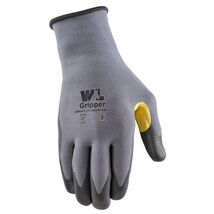 Wells Lamont Men's Indoor/Outdoor Gripper Grip Gloves Gray/Yellow XL - $10.95