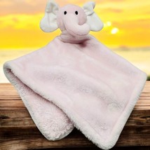 Little Beginnings Small Baby Security Blanket Lovey Plush Light Pink Elephant - $14.84