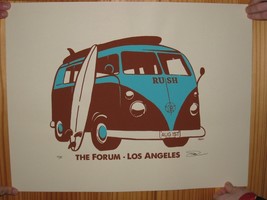 Rush Poster Silk Screen Signed Numbered Forum Los Angeles August 1st - $16,585.47 MXN